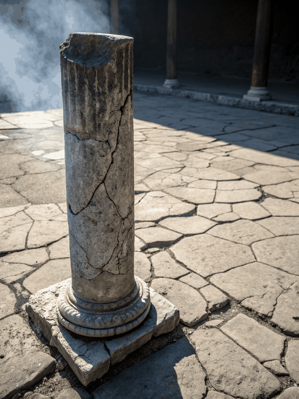 Ashoka pillar edict stone inscription in Brahmi script