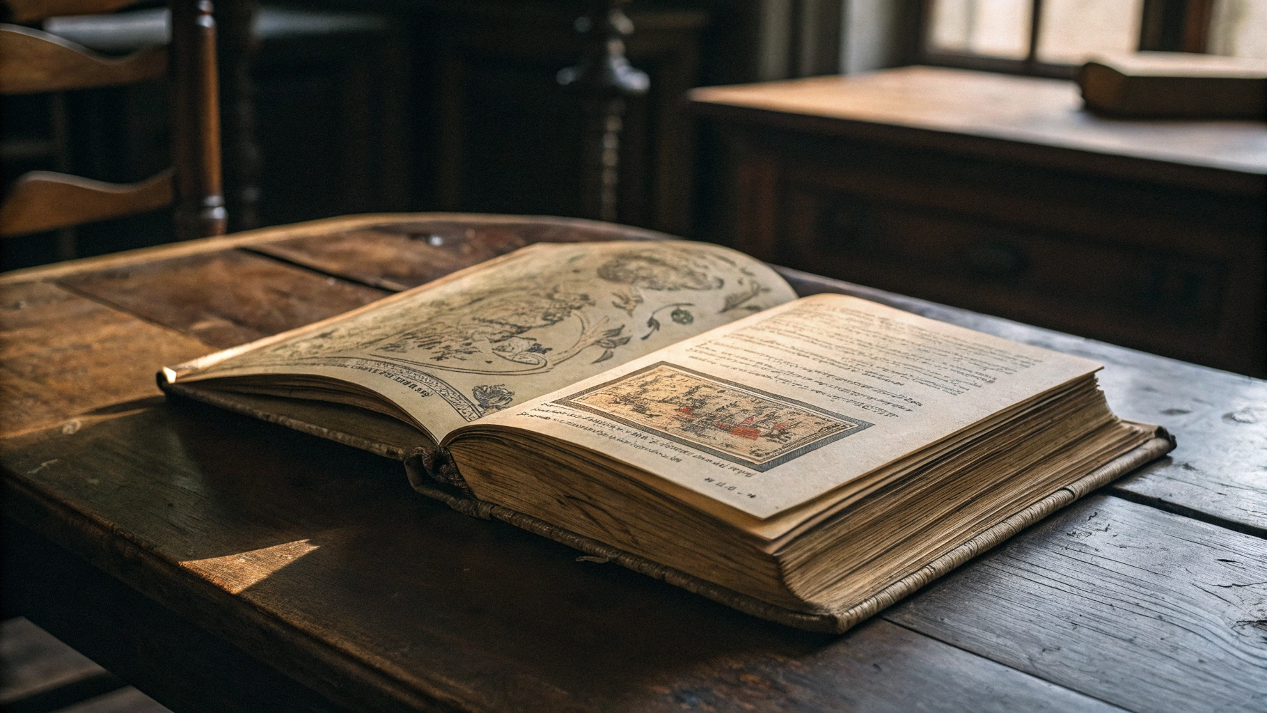 Ancient manuscript research in a scholarly library setting